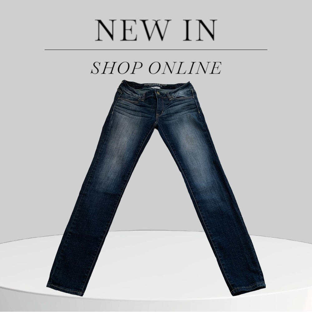 American Eagle super stretch  Blue Denim Jeggings